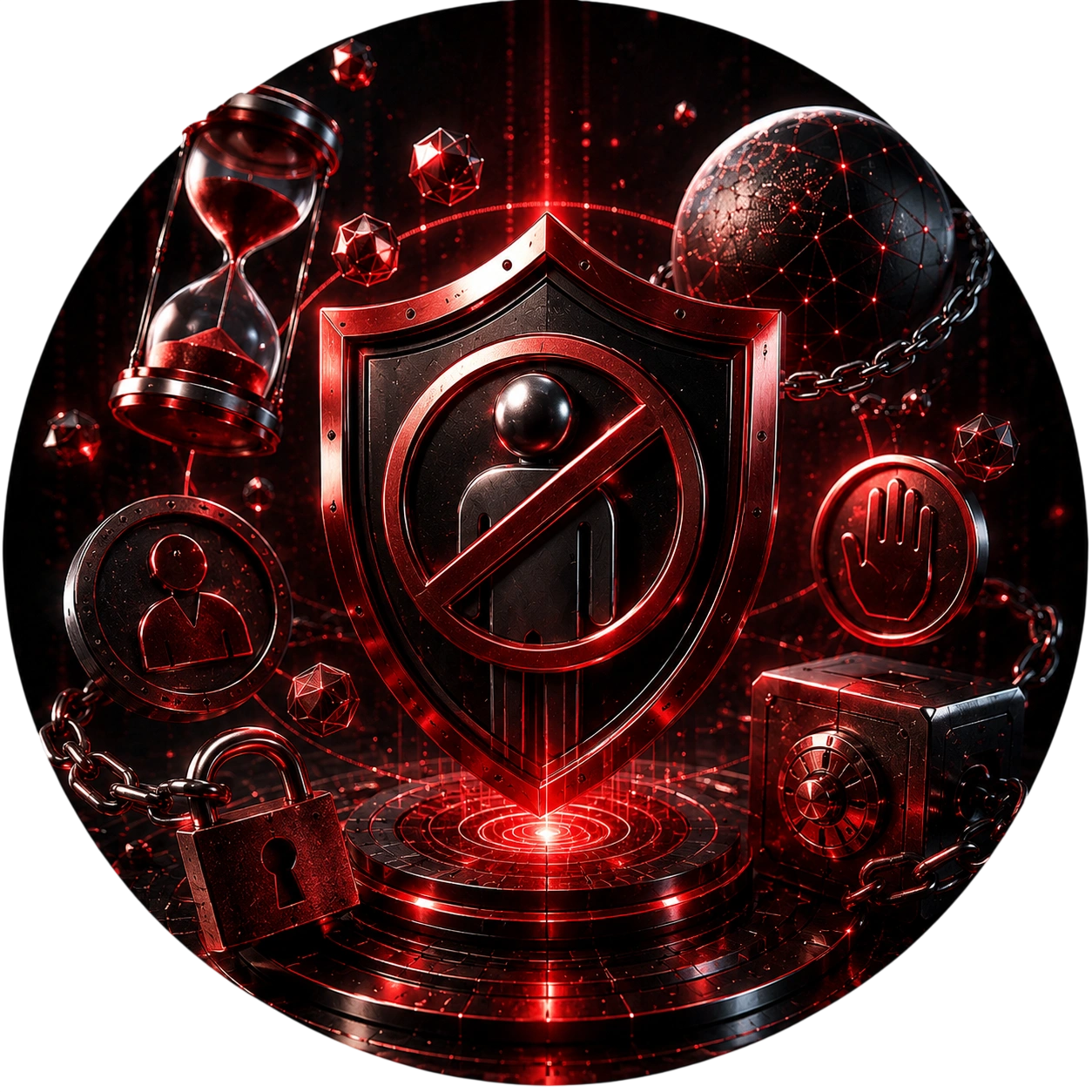 CoinPoker red shield with self-exclusion and timeout icons